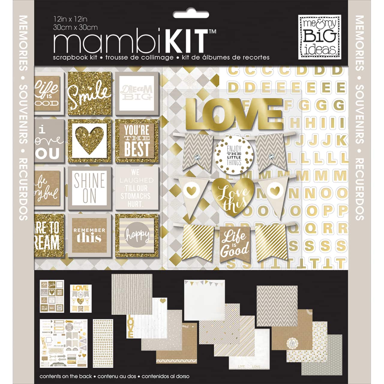 mambiKIT™ Memories Scrapbook Kit, 12 x 12